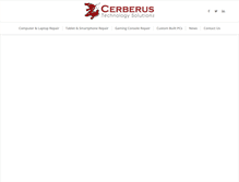 Tablet Screenshot of cerberustechsolutions.com